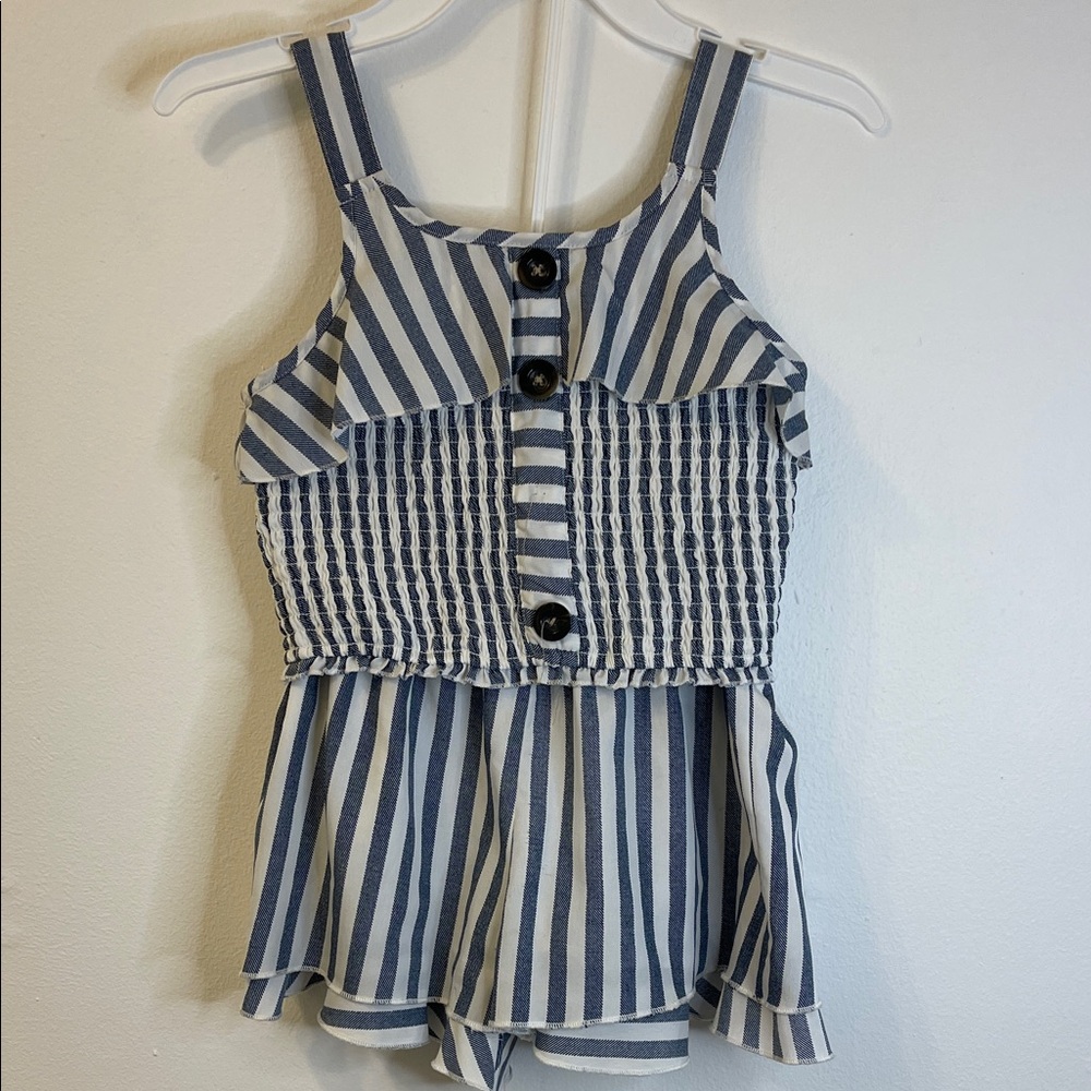 Japna Blue and White Striped Kids Matching Set Size 8